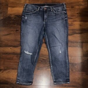Silver Jeans Blue Skinny Distressed Jeans
